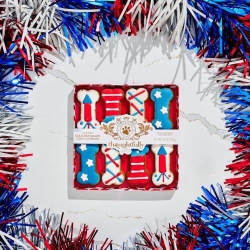 Americana Dog Cookie Gift Set, 250th Birthday, Labor Day, Set of 8 - Image 6