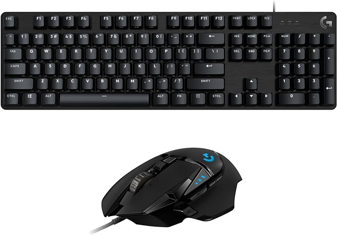 Logitech G413 SE Mechanical Gaming Keyboard and Logitech G502 HERO High Performance Gaming Mouse Bundle by Unknown