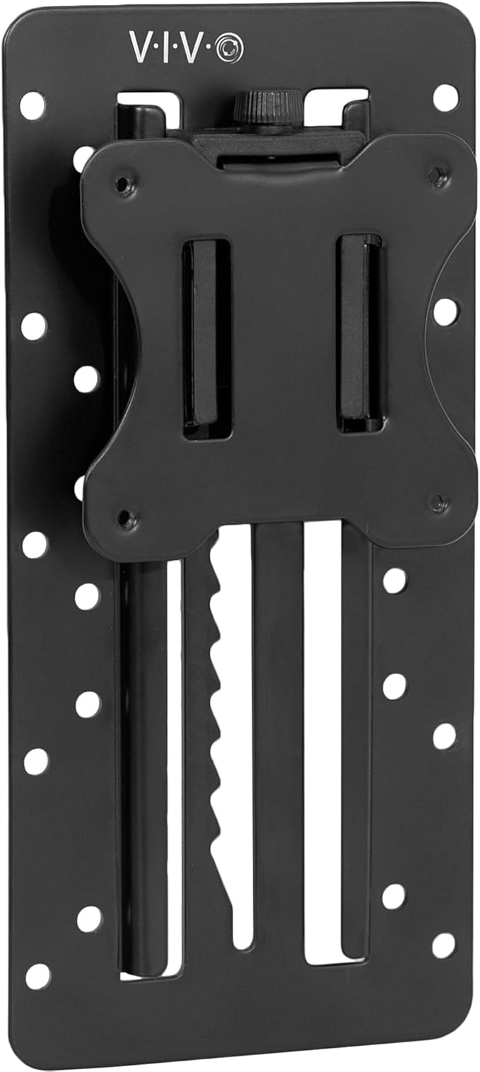 VIVO Height Adjustable VESA Adapter Stand for Individual Monitors up to 27 Inches Black by Unknown