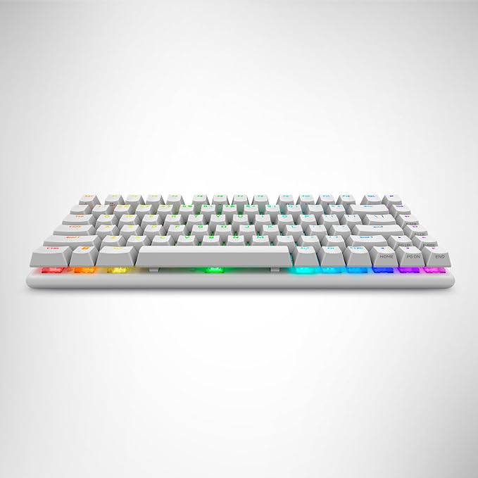 Alienware Pro Wireless Gaming Keyboard, Linear Mechanical, RGB | 2.4GHz, Bluetooth 5.1, USB Wired, N-Key Rollover, PBT Double-Shot Keycaps, Detachable USB Paracord Cable, Lunar Light - Image 15