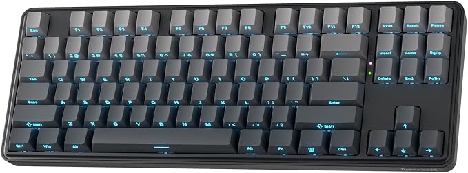 Redragon K707 PRO GB 80% Gasket RGB Gaming Keyboard, 3-Modes Wireless TKL Mechanical Keyboard w/Hot-Swap South-Facing LEDs Socket, PBT Gradient Keycaps & 5-Layer Noise Dampening, Custom Linear Switch by REDRAGON