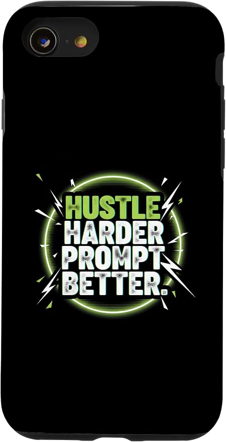 Hustle Harder Prompt Better AI Artificial Intelligence Case for iPhone SE (2020) / 7/8 by Unknown