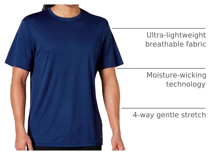 Amazon Essentials Men's Moisture Wicking Breathable Active Performance Tech Gym T-Shirts, Pack of 2 - Image 5