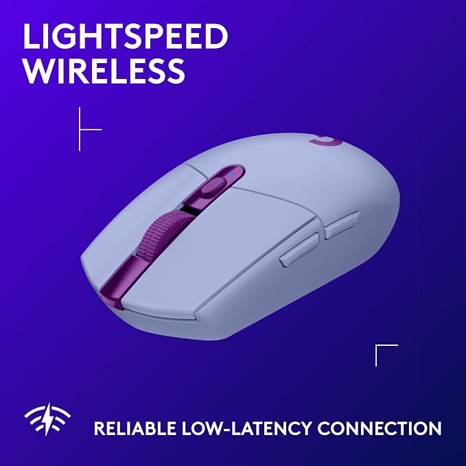 Logitech G305 Lightspeed Wireless Gaming Mouse - Lilac - Image 3