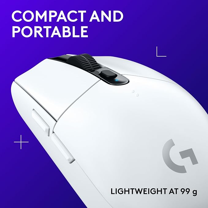 Logitech G305 Lightspeed Wireless Gaming Mouse - White | 12,000 DPI, Lightweight, 6 Programmable Buttons, 250h Battery, On-Board Memory, Compatible with PC and Mac - Image 7