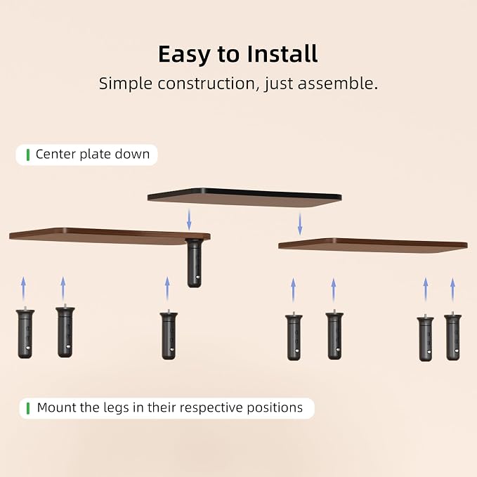 Dual Monitor Stand For Desk,Adjustable Height Long Wood Computer Riser | For Computer,Notebooks,Laptop,Printer,TV,Decoration for Office & Home ,Walnut - Image 7