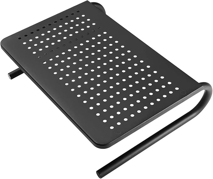suptek Monitor Stand Riser for Computer,Laptop,Printer, Notebook and All Flat Screen Display with Vented Metal Platform and 4 Inches Height Underneath Storage (MST004) by suptek