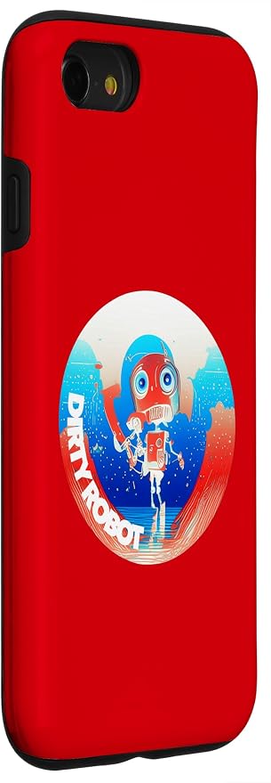 Dirty Robot my computer friend brand AI computing code cobot Case for iPhone SE (2020) / 7 / 8 - Image 3