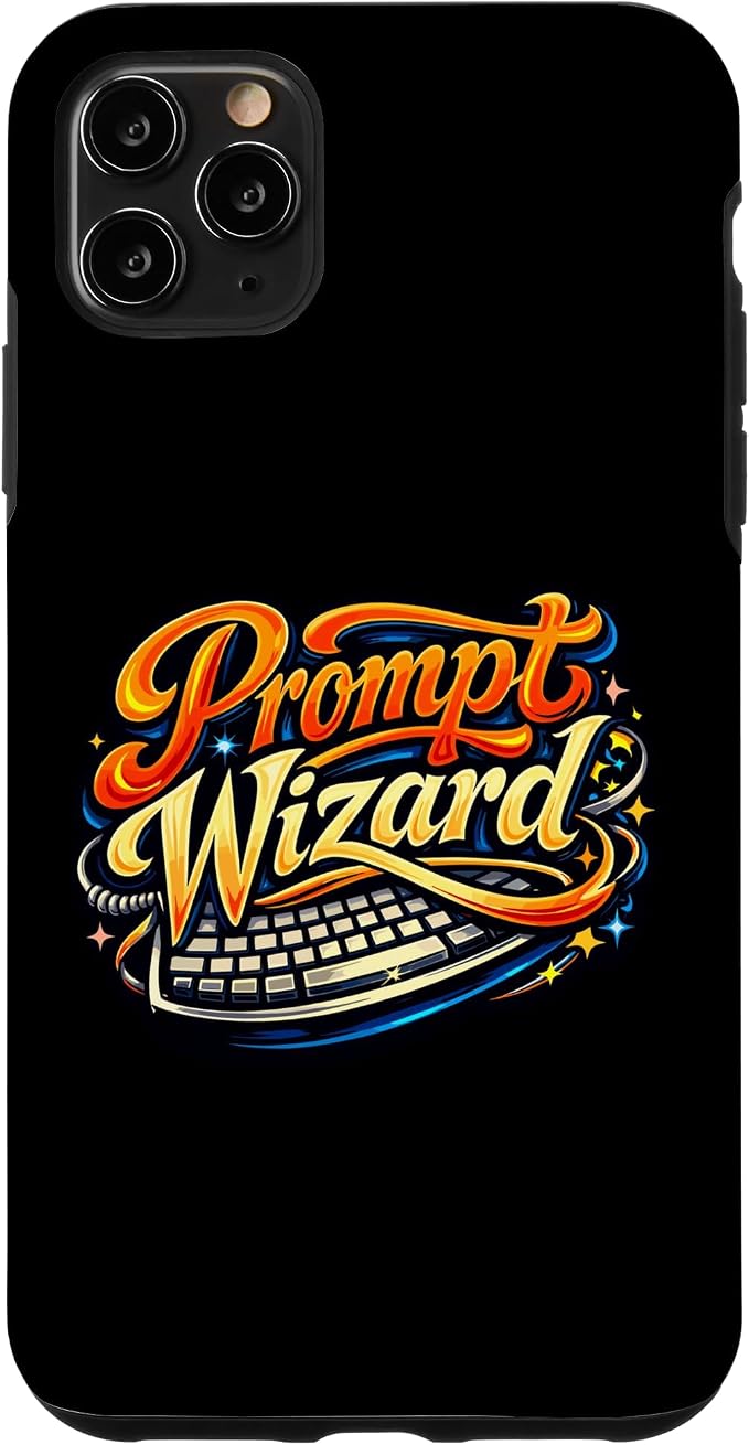 Prompt Wizard AI Retro Keyboard Case for iPhone 11 Pro Max by Unknown