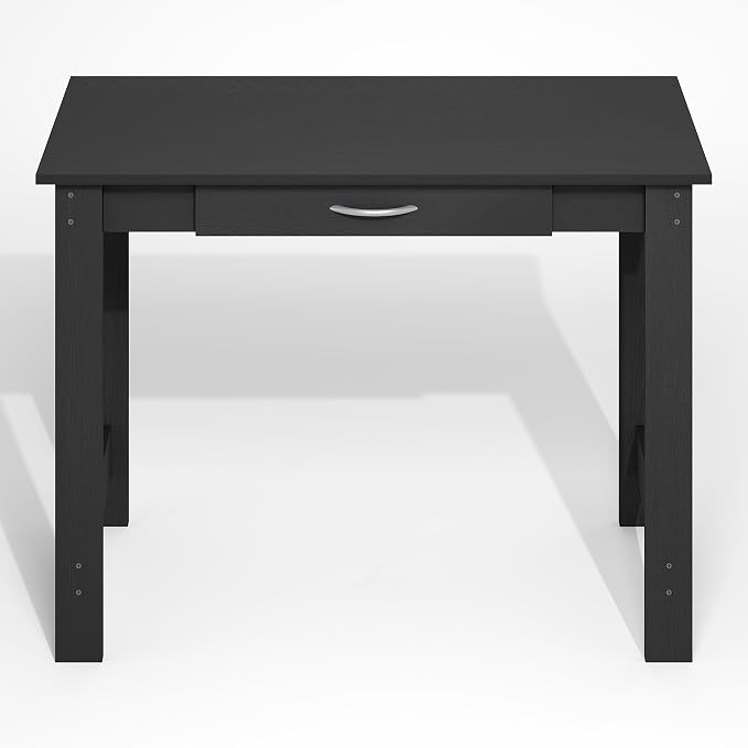 Furinno Jaya Desk, 39.2 Wide Computer Desk with Drawer, Darkwood | Office Desk, Writing Desk, for Home Office, Bedroom, Living Room - Image 6
