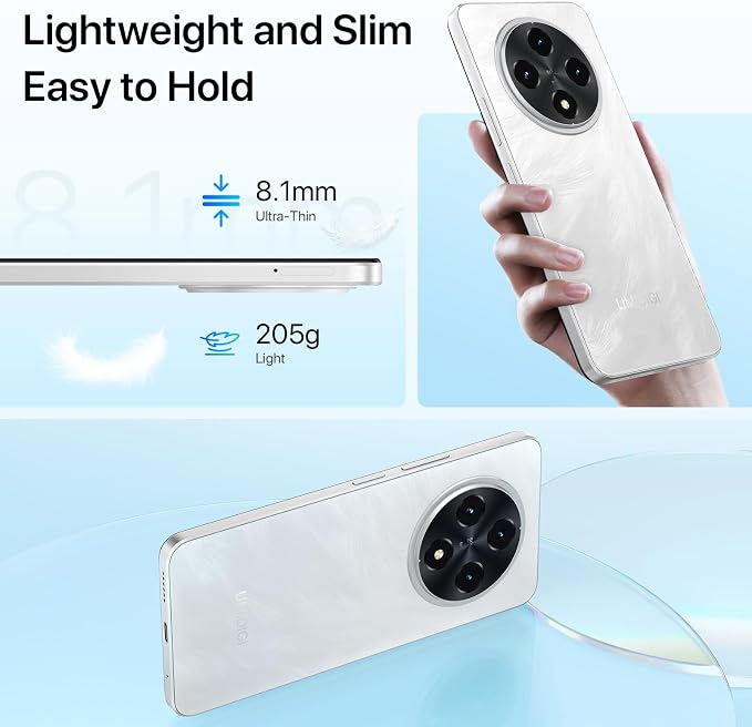 UMIDIGI G100 Unlocked Cell Phone Android 14, 6.9" HD+ 120Hz,Octa-core 12GB +128GB Expand 1TB,GPS Unlocked Smartphone,6000mAh,50MP Triple Camera,Dual 4G LTE Phone, NFC,AI Face Unlock,OTG,White - Image 6