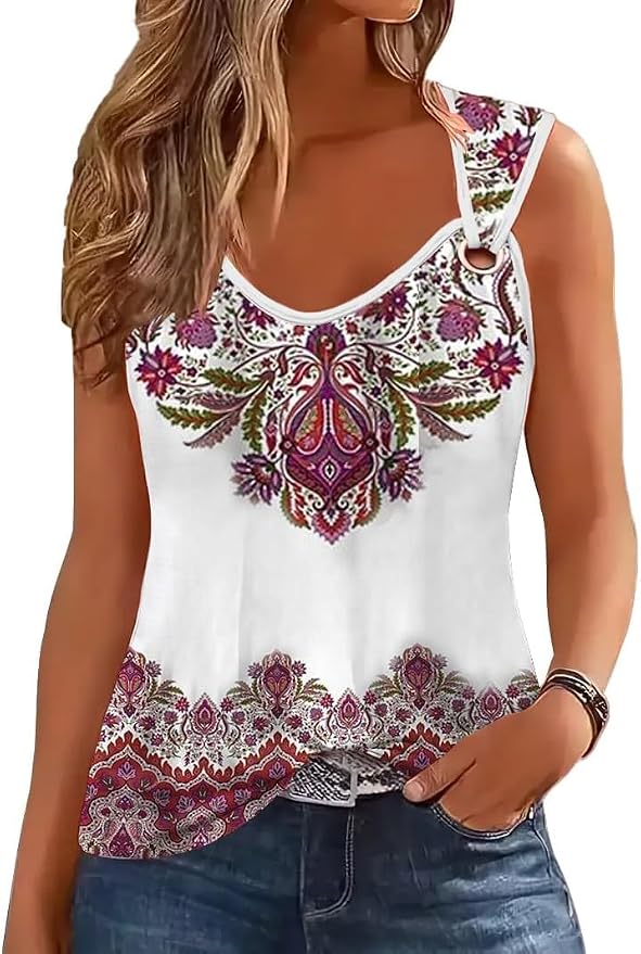 Disamer Womens Tank Tops 2026 Loose Fit Casual Summer Spaghetti Strap Trendy Spring Cute Lace Sleeveless T Shirts by Disamer