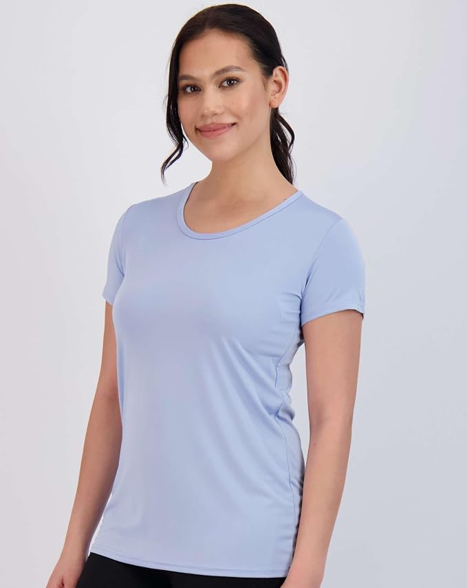 5 Pack Women's Dry Fit Short Sleeve Athletic Gym Workout Running Tops | Available in Plus Size, Exercise, Sports, Fitness, Quick Dry, Cooling, Moisture Wicking, Loose Basic Tees, Yoga, Pilates - Image 6