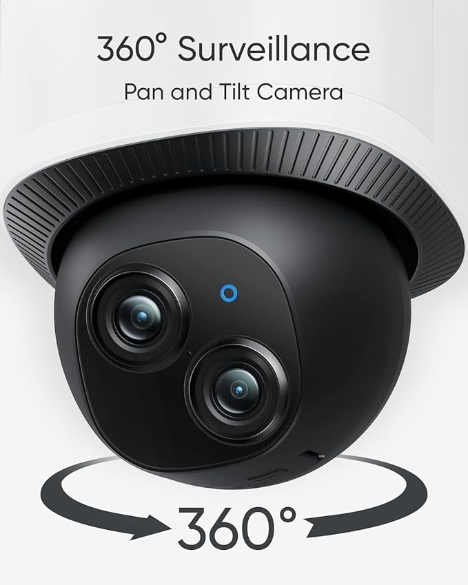 eufy Floodlight Camera E340(with AC Cable),Security Camera Outdoor, 360° PTZ, 24/7 Recording, 2.4G/5G Wi-Fi, 2000 LM, Motion Detection, Built-in Siren, Dual Cam, HB3 Compatible, No Monthly Fee - Image 6