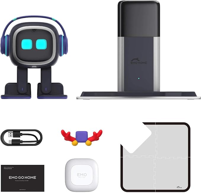 EMOPET AI Desk Robot Companion - ChatGPT Enabled with Voice Commands & Dance Feature, Interactive Robot Pet with Personality, Comes with Charging Home Station - Image 8