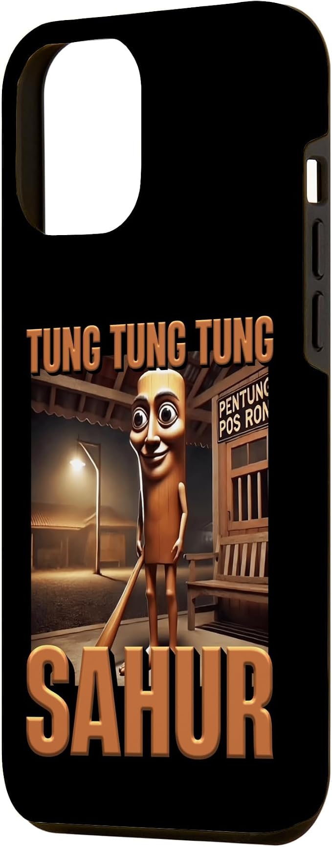 Internet Hilarious Meme AI Character Tung Tung Tung Sahur Case for iPhone 12 Pro Max - Image 2