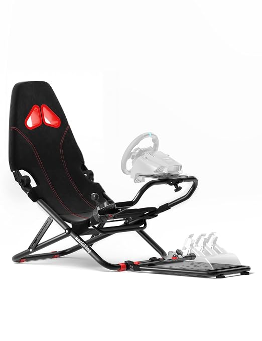 RACGTING Racing Simulator Cockpit for G920 G29 G923, Foldable Racing Simulator for Thrustmaster T248X T248 T300 T150 458 TX PS5 PS4 PC (Black) | 90% pre-assembled , Quick assembly , Space-saving Storage , Sturdy steel frame , For apartments & living rooms by RACGTING