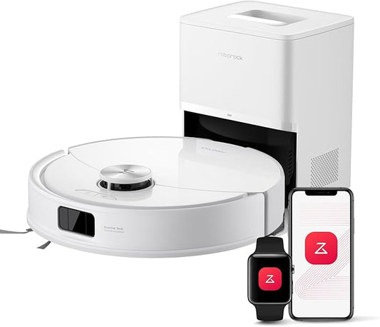 roborock Q10 S5+ Robot Vacuum and Mop, 10,000Pa Suction | Upgraded from Q8 max+, 70-Day Self-Emptying, Obstacle Avoidance, Sonic Mopping, Dual Anti-Tangle Design, Auto Mop Lift, White by Unknown