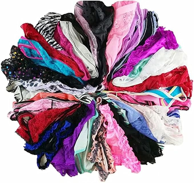 jooniyaa Thongs for Women Variety Pack 20 Pairs – Assorted Lace G-String T-Back Panties, Soft Breathable Underwear XS-3XL by jooniyaa