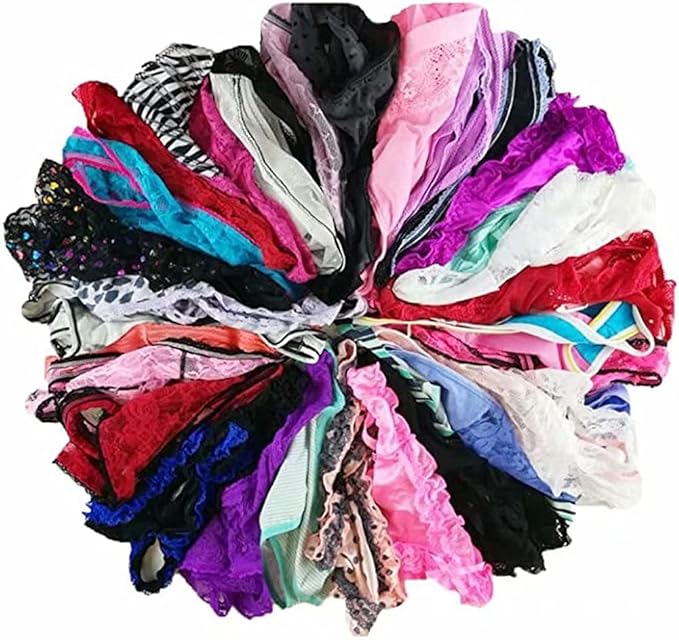 jooniyaa Thongs for Women Variety Pack 20 Pairs – Assorted Lace G-String T-Back Panties, Soft Breathable Underwear XS-3XL by jooniyaa