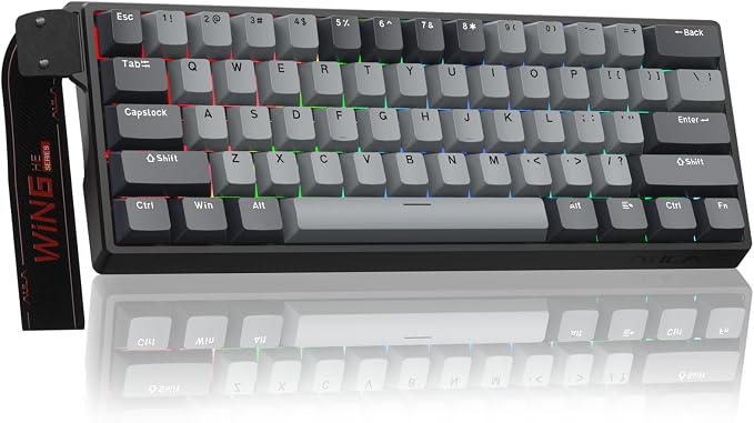 AULA WIN60 HE PRO 60% Mechanical Gaming Keyboard Wired, Magnetic Switch Hot Swappable, Adjustable Actuation Rapid Trigger Mode, 8000Hz Polling Rate, RGB Small Keyboard 60 Percent Compact Design for PC by CORBOBO