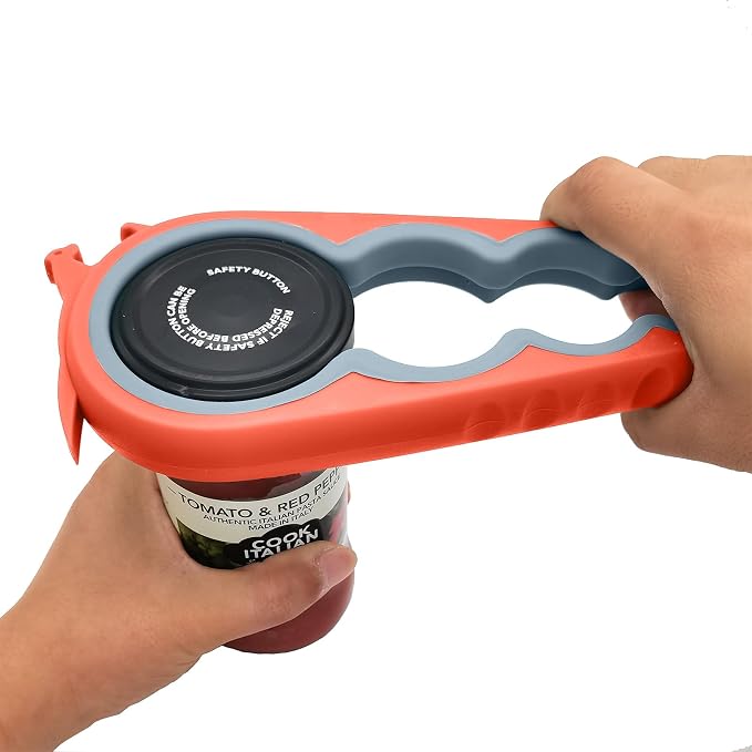 Otstar Jar Opener & Bottle Opener for Seniors with Arthritis, Weak Hands | Adjustable Lid Opener Effortlessly Opens Jars, Bottles & Pop-Top Cans, Great for Senior Parents, Grandparents, or Loved Ones by Otstar