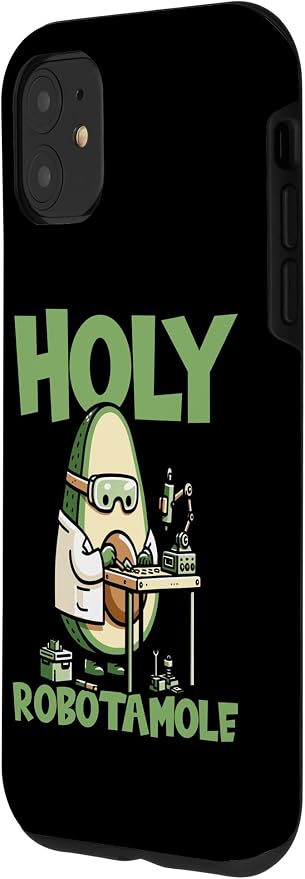 iPhone 11 Robots Artificial - Ai Robotics Avocado Holy Robotamole Case - Image 2