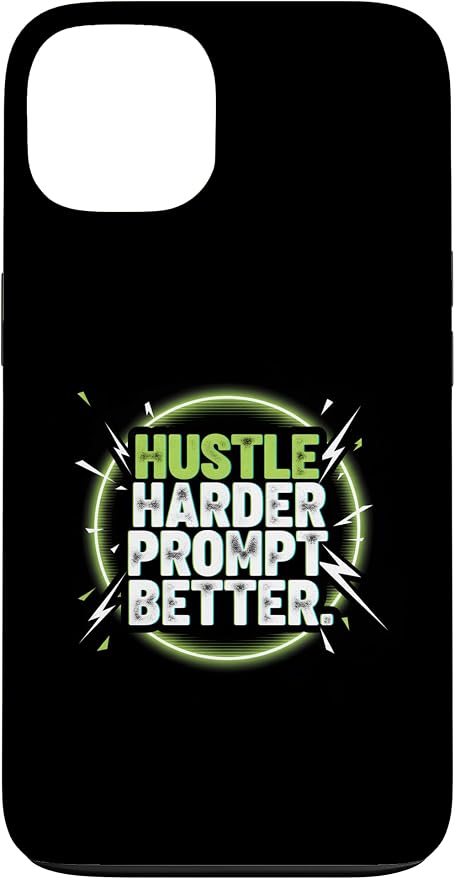 Hustle Harder Prompt Better AI Artificial Intelligence Case for iPhone 13 by Unknown