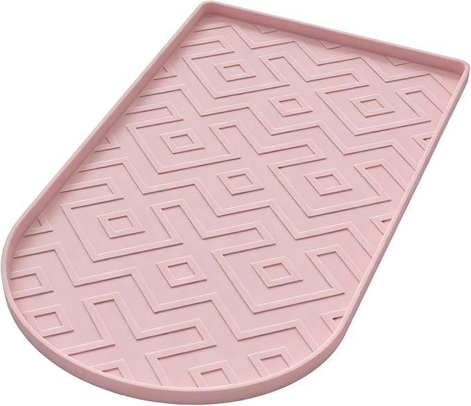 Silicone Coffee Mat,15.8"x 11.8"in Bar Mat for Countertop,Heat-Resistant,Non-Slip,Leak-Proof,Fit for Coffee Maker/Espresso Machine-Pink - Image 8