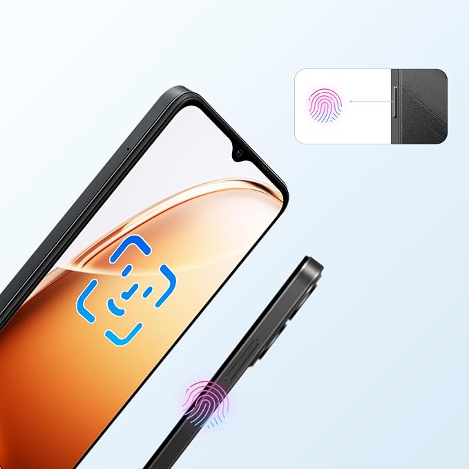 Blackview Wave 9C Unlocked Android Phones, Android 15 Cell Phone Unlocked, 6.56" Smartphones, 12+128GB/2TB，13MP+8MP，5000mAh，Fingerprint/Face ID, Black - Image 9