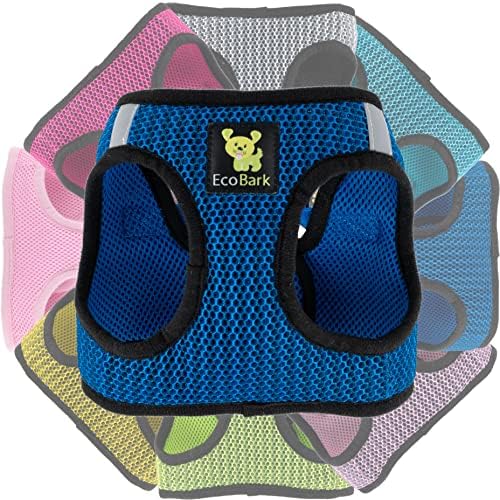 EcoBark Step in Dog Harness, Reflective Soft Ultra Padded Mesh Pet Vest by EcoBark