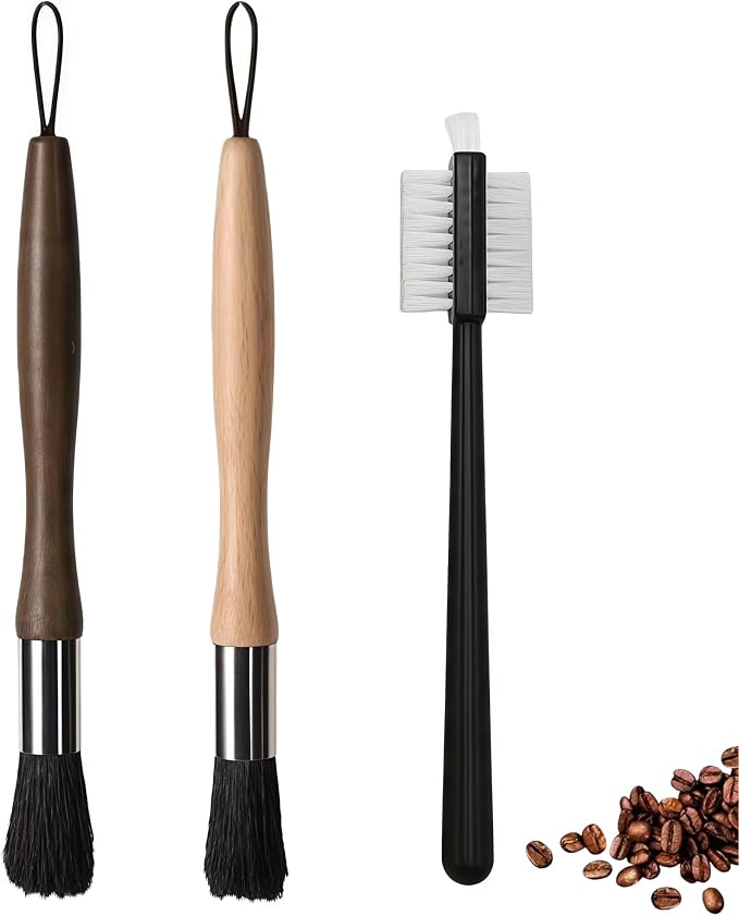 3-Pack Coffee Machine Cleaning Brush, Grinder Cleaning Accessories for Home Kitchen and Barista by Unknown