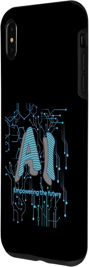 AI Circuit Board Tech Design for programmers & Engineers Case for iPhone XS Max - Image 2