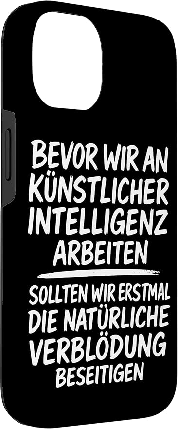Fix Stupidity First – AI Can Wait Case for iPhone 14 - Image 3