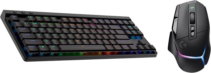 Logitech G502 X Plus Lightspeed Wireless Gaming Mouse + G515 TKL Wireless Gaming Keyboard (Tactile) Bundle: Black by Unknown