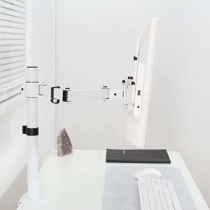 VIVO Height Adjustable VESA Adapter for Single 13 to 27 inch Monitor, Accessory Bracket Kit for Individual Screen, White, STAND-VAD3W - Image 8