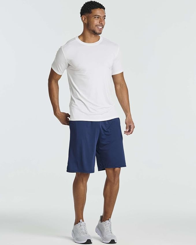 5 Pack Men's Dry Fit Short Sleeve T-Shirt Gym Workout Athletic Running Tee | Cooling, Moisture-Wicking, Crew Neck, Quick-Dry, Breathable, Active, Exercise, Fitness, Basketball, Cycling, Hiking, Tennis - Image 7