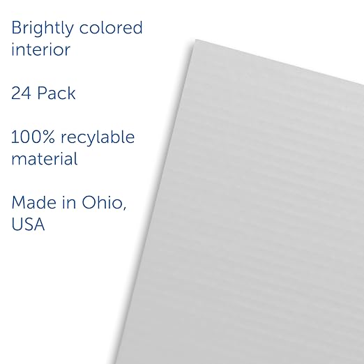Flipside Products Flipside Corrugated Privacy Shield, White, 18" x 48", Pack of 24 - Image 5