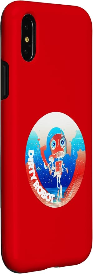 Dirty Robot my computer friend brand AI computing code cobot Case for iPhone X/XS - Image 3