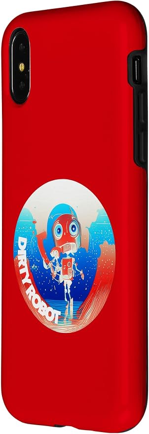 Dirty Robot my computer friend brand AI computing code cobot Case for iPhone X/XS - Image 2