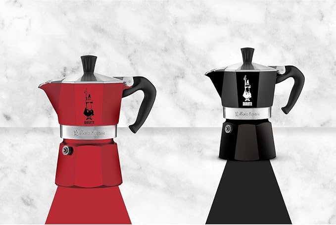 Bialetti Moka Express Iconic Italian Stovetop Espresso Maker (Black, 6 Cups) - Image 6