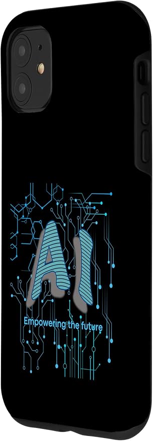 AI Circuit Board Tech Design for programmers & Engineers Case for iPhone 11 - Image 2