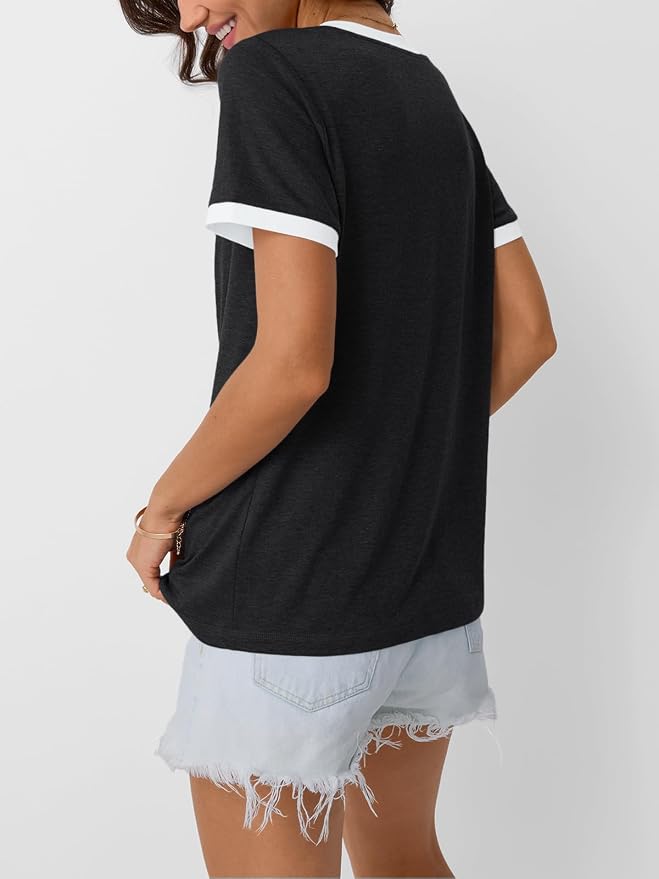 AUTOMET Womens Short Sleeve T-Shirts Summer Tops Casual Soft Tunic V Neck Basic Workout Clothes Spring Fashion Outfits 2026 - Image 3