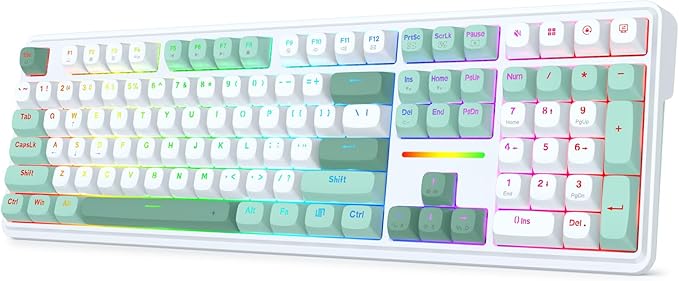 Redragon K745 HE Wired Hall-Effect Magnetic Rapid Trigger Gaming Keyboard | Multi-Function Control Wheel, Silky POM 8K Switches for Valorant & FPS Precision, Zero Delay, Practical 108-Key, PRO Software by REDRAGON