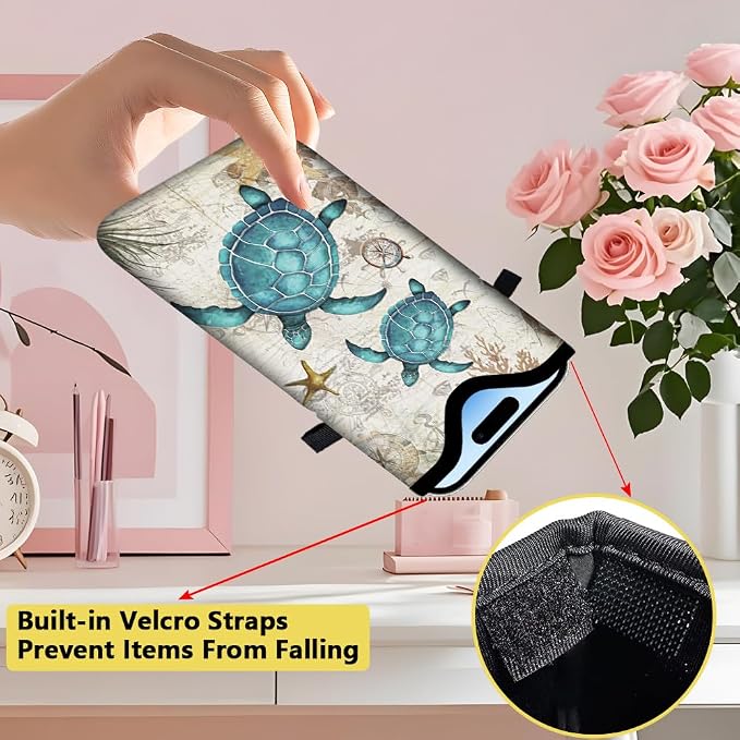 Neoprene Phone Sleeve Pouch with Adjustable Strap Neck Lanyard Fits Most Smartphones 7.1 x 3.9 Inch Phone Crossbody Sleeve Sea Turtle Waterproof Carrying Cellphone Case Bag for Women Men - Image 3
