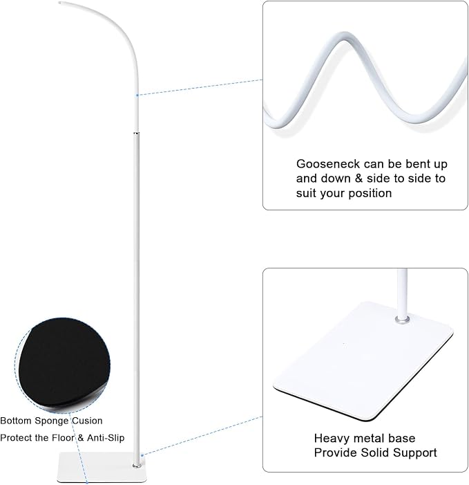 AISVAN Adjustable Height Baby Monitor Floor Stand Holder for Hellobaby HB6560/HB6550 HB65/HB66/HB248 Baby Monitor and Also Compatible with The Nanit Pro Smart Monitor & Flex Stand - Image 7