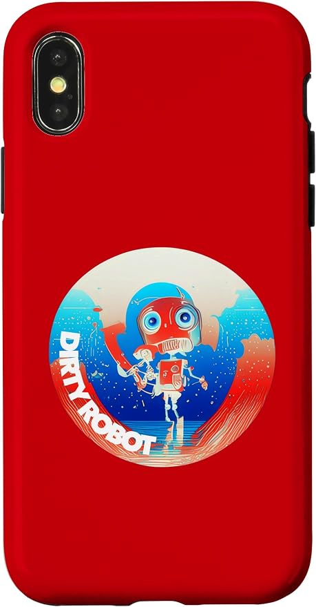 Dirty Robot my computer friend brand AI computing code cobot Case for iPhone X/XS by Unknown