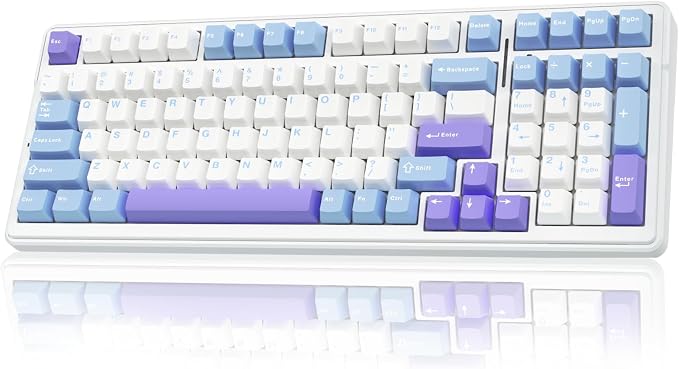 AULA F99 Wireless Mechanical Keyboard,Tri-Mode BT5.0/2.4GHz/USB-C Hot Swappable Custom Keyboard,Pre-lubed Linear Switches,Gasket Structure,RGB Backlit Gaming Keyboard for PC/Tablet/Xbox/PS4/PS5 by AULA