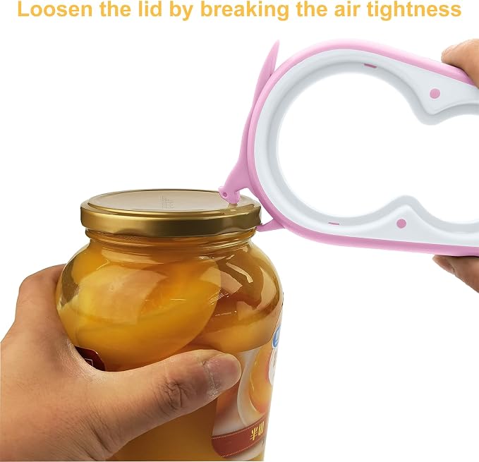 Otstar Jar Opener & Bottle Opener for Seniors with Arthritis, Weak Hands | Adjustable Lid Opener Effortlessly Opens Jars, Bottles & Pop-Top Cans, Great for Senior Parents, Grandparents, or Loved Ones - Image 4
