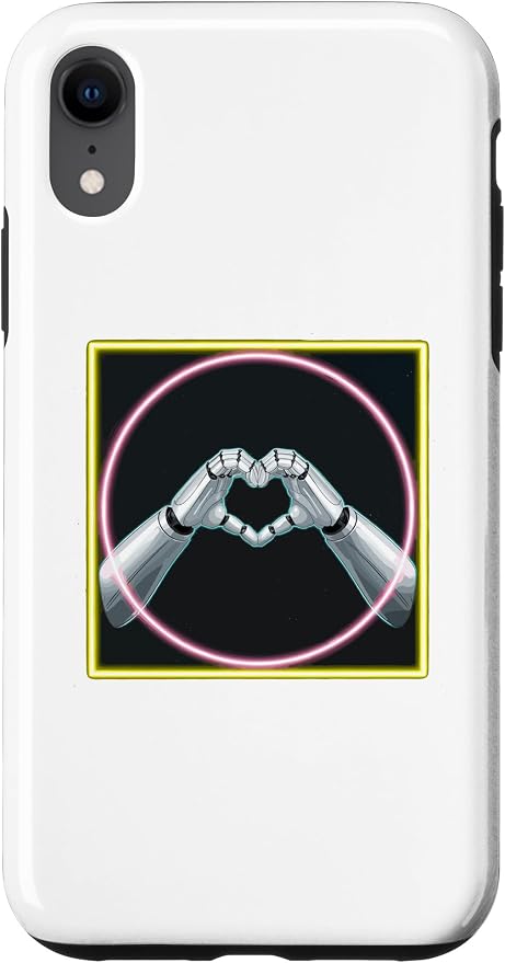 iPhone XR Hand Heart AI Robot | Hands Robot Shirt Case by Unknown